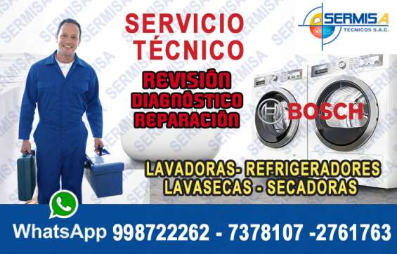 Servicio tecnico de lavadoras bosch*º 2761763 - lima san miguel